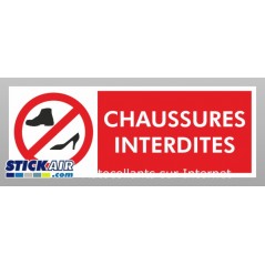 Chaussures interdites
