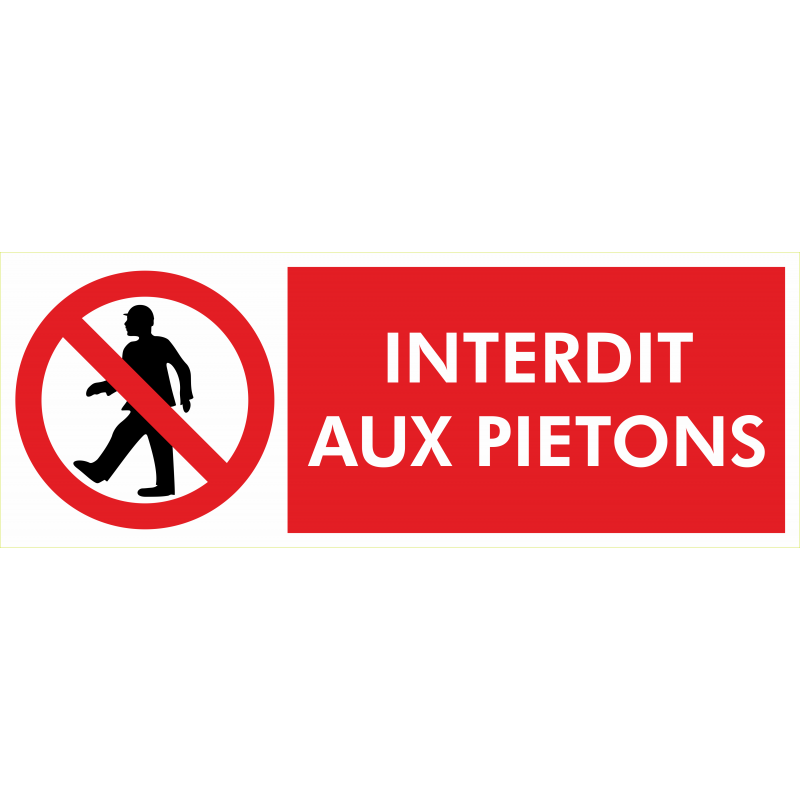 Interdit aux pietons