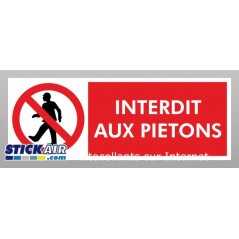 Interdit aux pietons