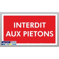 Interdit aux pietons