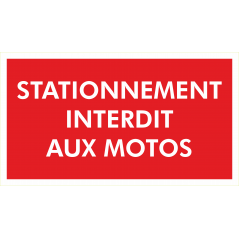 Stationnement interdit aux motos