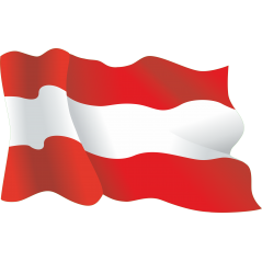 Drapeau Autriche Vague