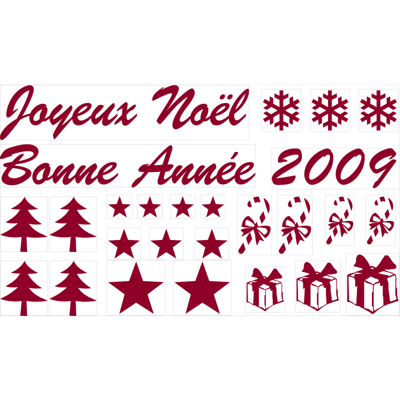 Kit  déco pour vitrines de Noël 7