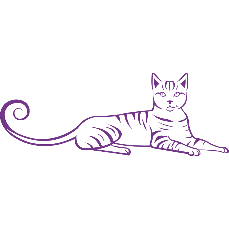 093 - Chat allongé
