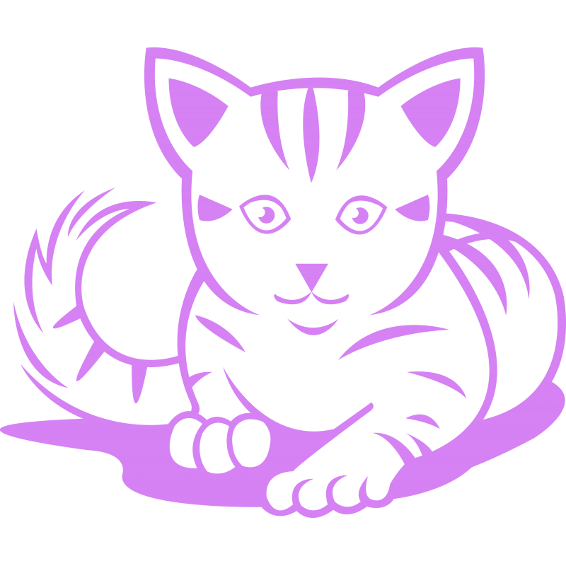 140 - Chat tigré allongé 140 - Chat tigré allongé