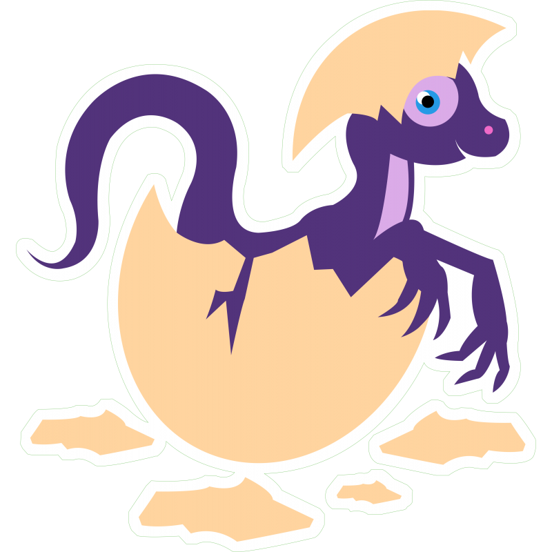 D Dino bébé couleur
