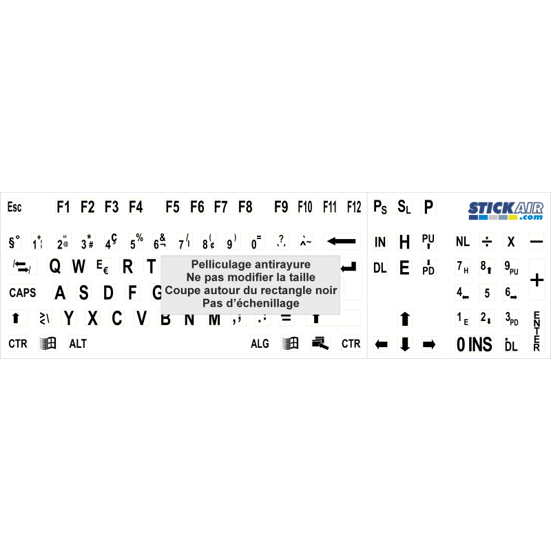 Clavier  SRIHV blanc