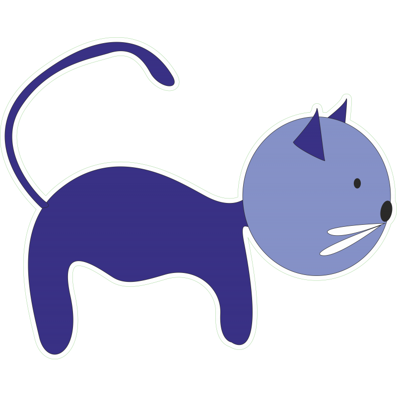 Chat bleu