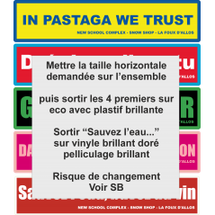 Planche de 5 autocollants