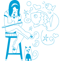 Fille artiste