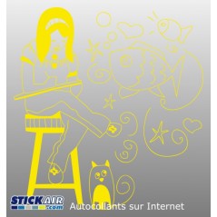 Fille artiste