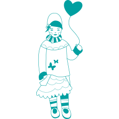 Fille arlequin