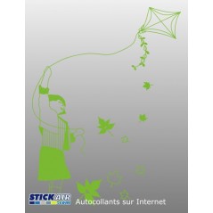 Fille au cerf volant