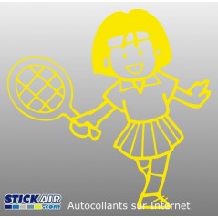 Fillette tennis
