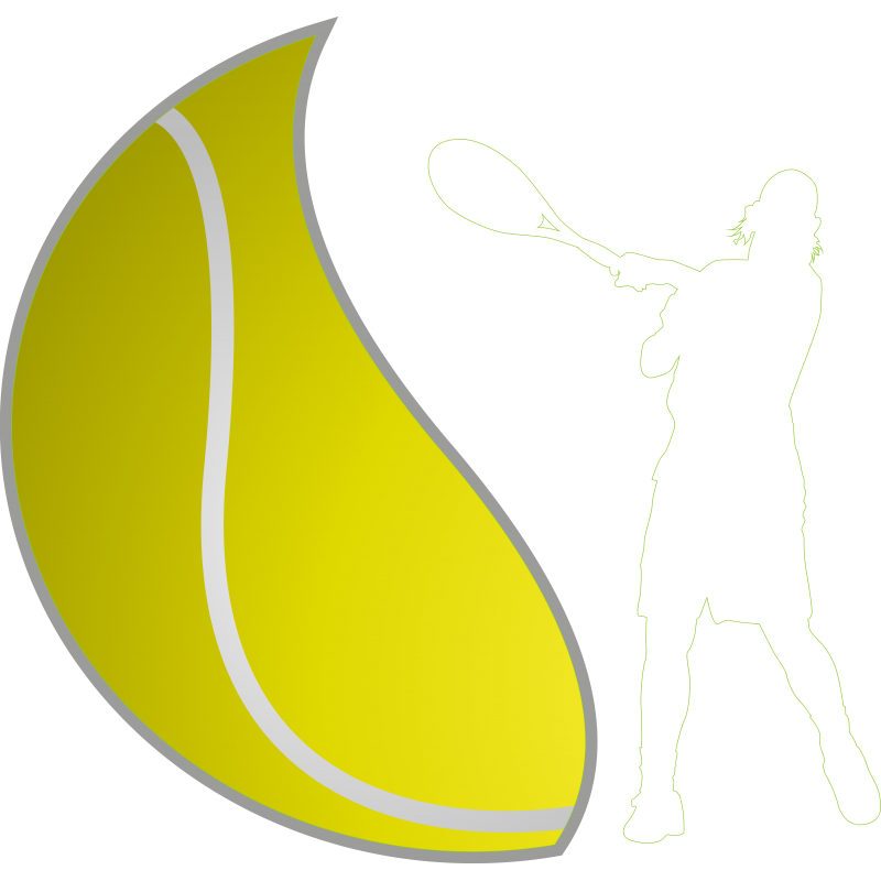 Demi balle de tennis