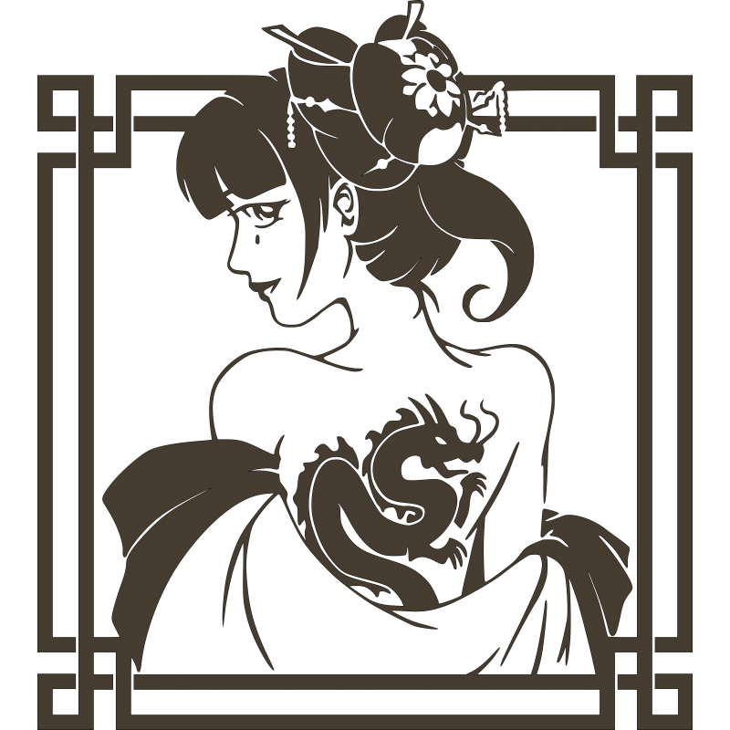 Geisha au dragon