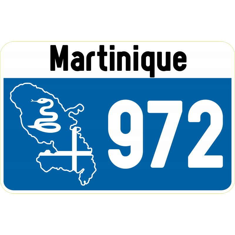Sticker 972 martinique