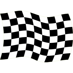 Damier noir et blanc