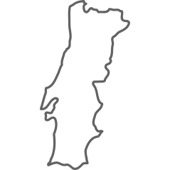 Carte Portugal Contour
