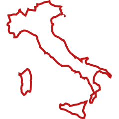Carte Italie contour