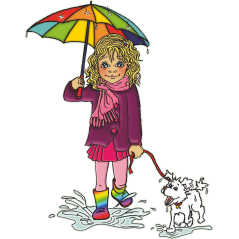 Fillette et Chien