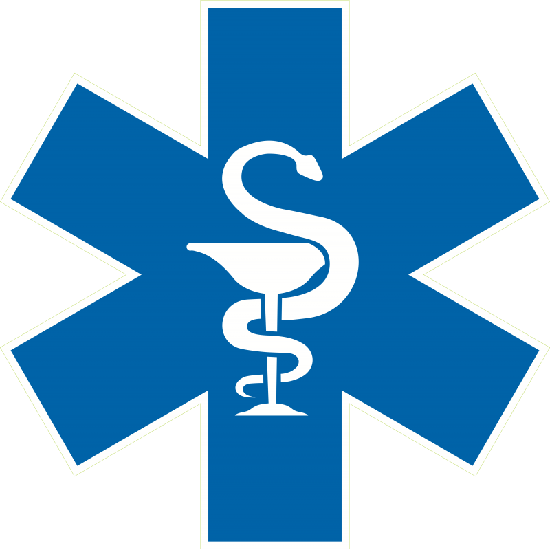 Caducee croix bleu Caducee croix bleu