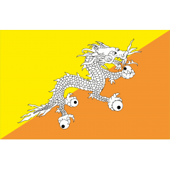 Drapeau Bhutan