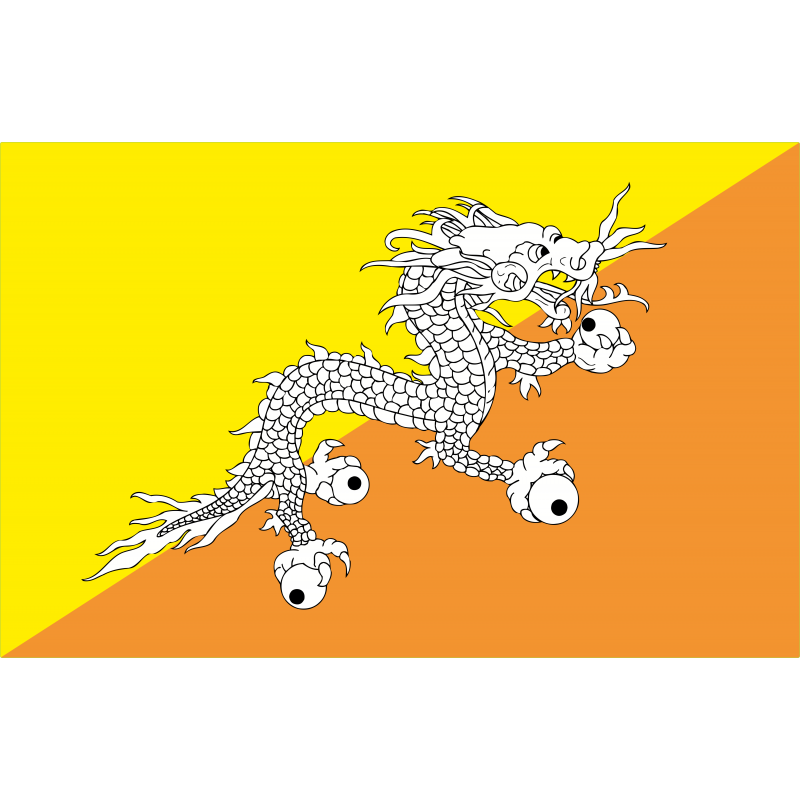 Drapeau Bhutan