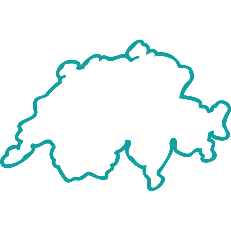 Carte Suisse contour