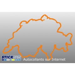 Carte Suisse contour