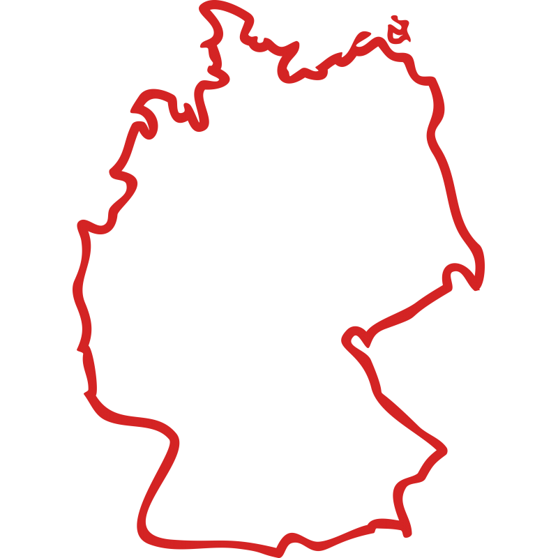 Carte Allemagne contour