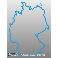 Carte Allemagne contour