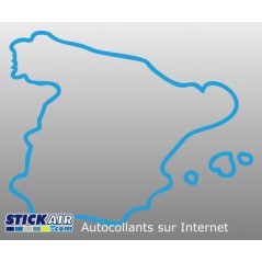 Carte Espagne contour