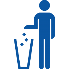 Pictogramme poubelle