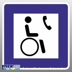 Pictogramme  telephone handicape