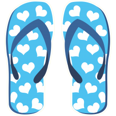 Hawaii tongues bleu clair
