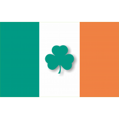 Drapeau Irlande Tréfle