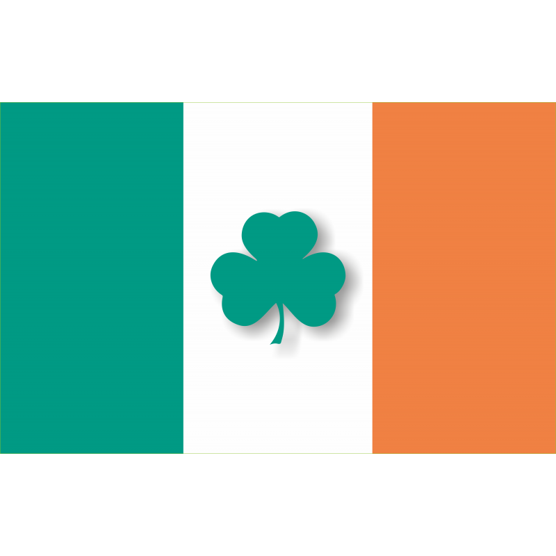 Drapeau Irlande Tréfle