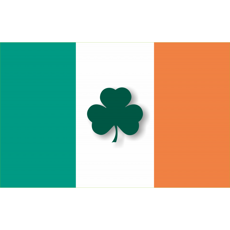 Drapeau Irlande Trefle