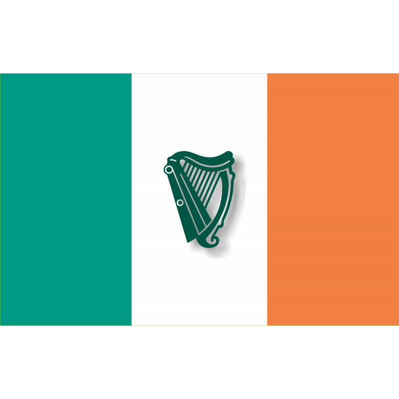 Drapeau Irlande Lyre