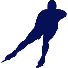 Patineur sur piste