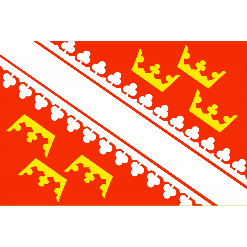 Drapeau du Bas Rhin et Haut Rhin