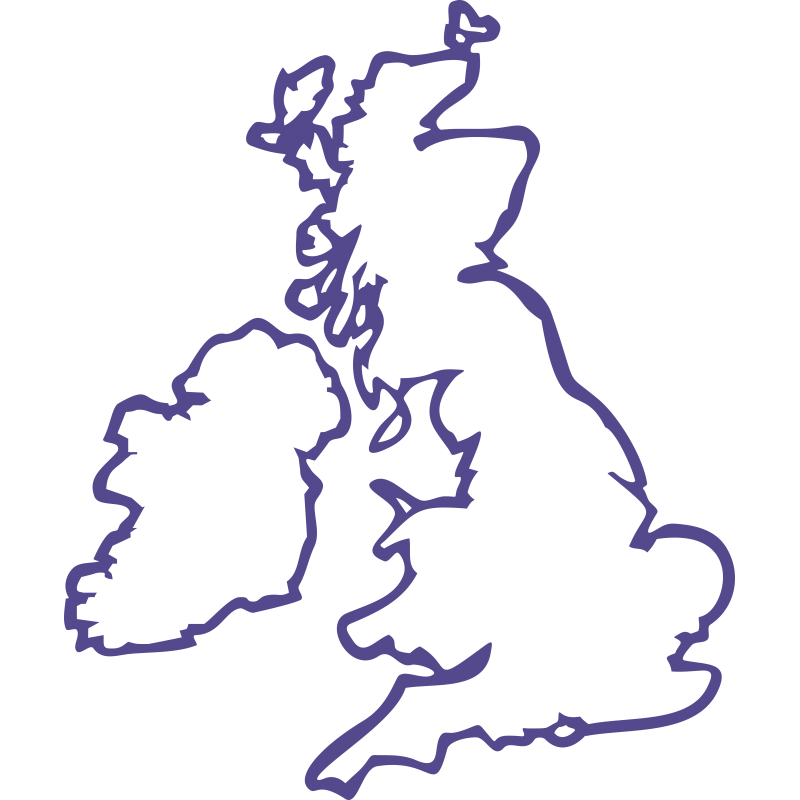 Royaume Uni et republique d irlande contour