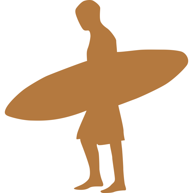 Surfeur et surf