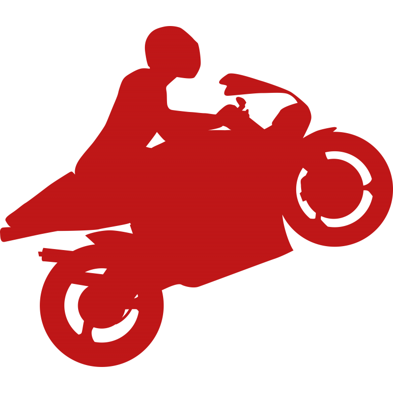 Motard et moto