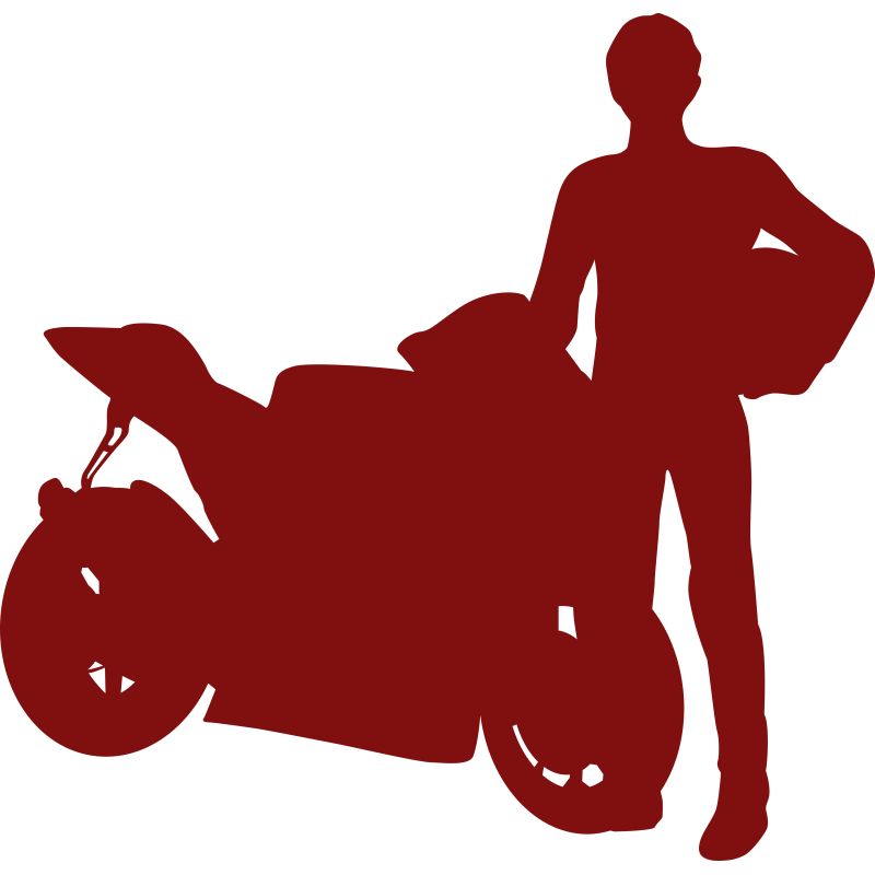 Motard et moto
