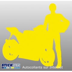Motard et moto