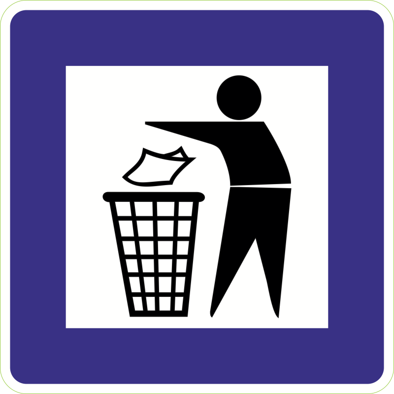 Pictogramme poubelle