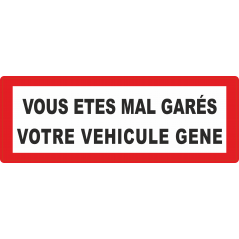 Stationnement genant