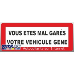 Stationnement genant